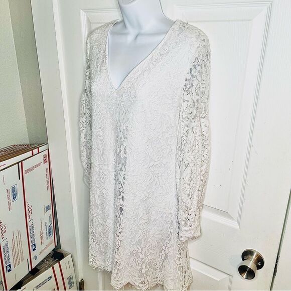 Modcloth White Lace Mini Dress - Picture 6 of 10